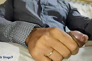 Malik Drago9 Unleashes Massive Horny Cock Jerking Off At Work With Explosive Cum Load