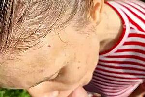 Fucked the wet girl next door in her little 18+ slobbery mouth on a hot summer day in the forest.