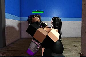 The woman left her friend at the door, went into the store, saw the saleswoman riding that huge BBC, couldn't resist touching and getting fucked too 😏