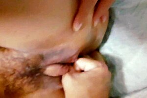 vaginal and anal masturbation with big tits latina wife during greedy naughty blowjob on monster cock