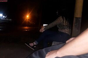 Seriously risking showing my cock to that woman at the bus stop and look what she did