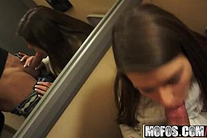 Can Mona Lee get that hardcore anal pounding in public pickup before work starts?