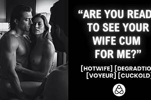 Oh gosh, desperate wife gets fucked right in front of husband, real amateur cuckold humilation scene