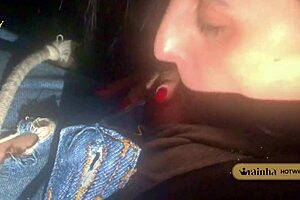 Wife Gives Sexy Blowjob To Husband In Cinema