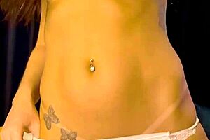 Naked at home playing around teasing with a plug and sucking my toy