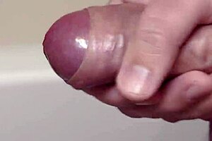 Does my cock look tasty as it cums in slow motion close-up? Or would you prefer a faster homemade solo stroke?