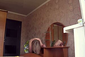 Neighbor Watches Chubby Milf Through Open Window Pawg