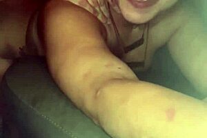 Real redhead hooker gets fucked bareback in car and lets customer cum in her pussy!