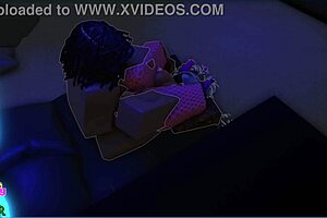 I pound Viper into Candy hard until my friend joins at the end for more