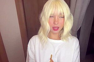 hot blonde under grass shows fucking tight pussy 😏