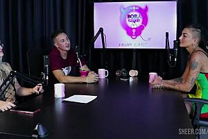 compilados da caroleta roots in bora cast with bruna carlos - part 2 on sheer red