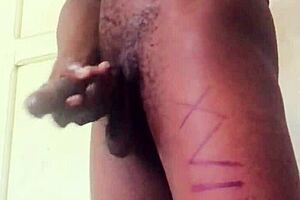 big dick jerk session with amateur guy stroking hard