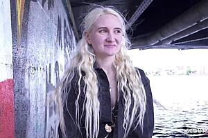 Skinny Blonde Teen Daruma Rai Pickup Casting Fuck Berlin