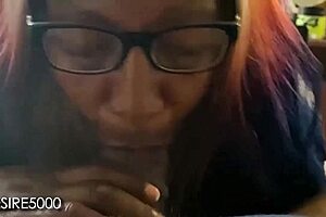 Deep throat action with intense eye contact!