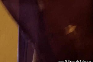 indian girlfriend strips naked teasing with dance moves!