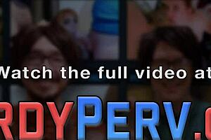 big tit slut swallows nerds dick 😏