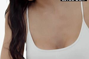 Yoga instructor Clea Gaultier takes on big cock in erotic sensual couple session from whiteboxxx.