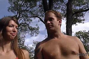 Hunt4k Bad Girl Happy For Anal Sex Outdoors With Wife For Good Cash!