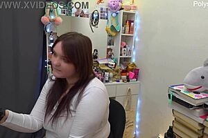 Weird Backstage Moments With Curvy Brunette BBW Milf In Homemade Amateur Dirty Talk And Jerk Off Instructions