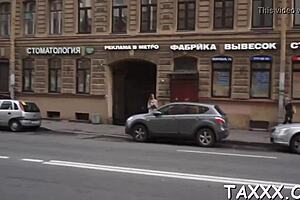 Fucked and creampied on webcam as this amateur teen handles hardcore blowjob and reality casting interview