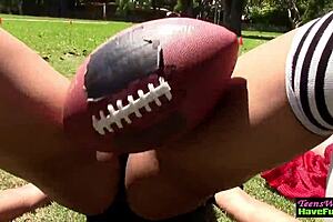 Real teen faces get spunked at party