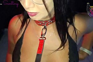 took my wife by the collar to the gloryhole for big black cocks