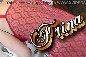 Sexy milf wife wakes up in transparent negligee no panties pees dresses in bra skirt stockings heels 😘