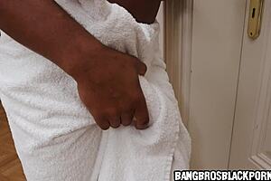 I feel so thrilled getting a nice bj from this super hot ebony amateur with small tits