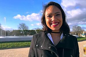 Hey, check out Christina as this petite 18+ MILF brunette goes wild in her first French video with sexy lingerie.