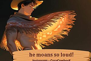 he moans loudly during intense solo orgasm session with boyfriend