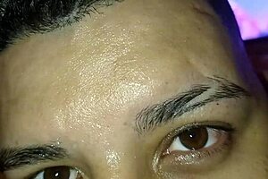 In this homemade video, the cuckold watches with beautiful eyes as I clean my wet pussy after rough creampie from other men.