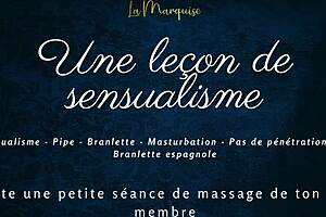 French Audio Solo Gentle Handjob Praises Lesson!
