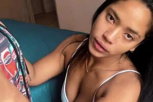 Sloppy Blowjob In Front Of Camera While On Video Call With Husband -Amateur Couple- Nysdel