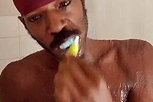 kisses from cute black girl during workout