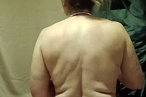 french housewife in bondage gets spanked and chained with dildo vibrator for maledom orgasm in solo session