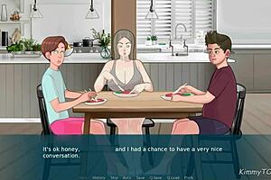 Best Friend's Mom Sucked My Big Cock And Swallowed Cum Under Dinner Table?