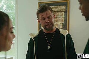 Sly Coach Got His Students Gf Pregnant With Big Black Cock Doggystyle Assfucking And She Wont Abort