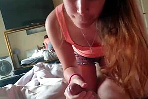 Oh wow, fucking and sucking daddy early morning with cum in mouth before work!