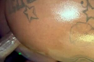 Pure ecstasy as big black cock fills me with sloppy creampie in wet pussy