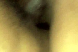 CREAMY pussy close-up in homemade amateur behind-the-scenes pov creampie action