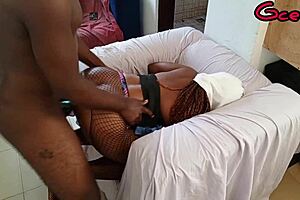 Quickie In The Bedroom With Girlfriend Bent Over Dripping Wet Pussy While Friends Wait In Living Room