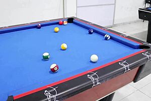 Teaching stepsister billar. I end up fucking her - Spanish porn.