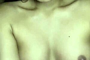 Skinny innocent girl boldly masturbates her softcore pussy while wearing a miniskirt in homemade solo