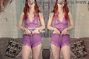 Scarlett Mae, laugh more while kissing, sucking, and licking me all over!