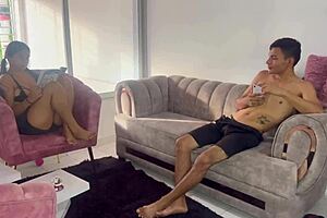 My little stepsister feels upset so to cheer her I fuck hard until she cums with passion.