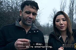 Intense Hunt4k Striptease With Natural Body Shaved Pussy to Punish Silly Boyfriend Watching Cuckold Action