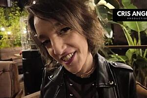 The girlfriend offered a private fuck experience with stockings, deepthroat, and passionate lingerie play in the dorm room.