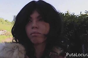 Dayana teen takes Torbe's challenge and swallows his cum!