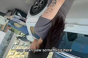 Ran into girl I know at bus stop and eat her out!