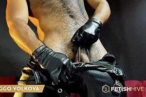 hey there, fetishhivelive features viggo volkova as this robust hairy stud explores leather vibes
